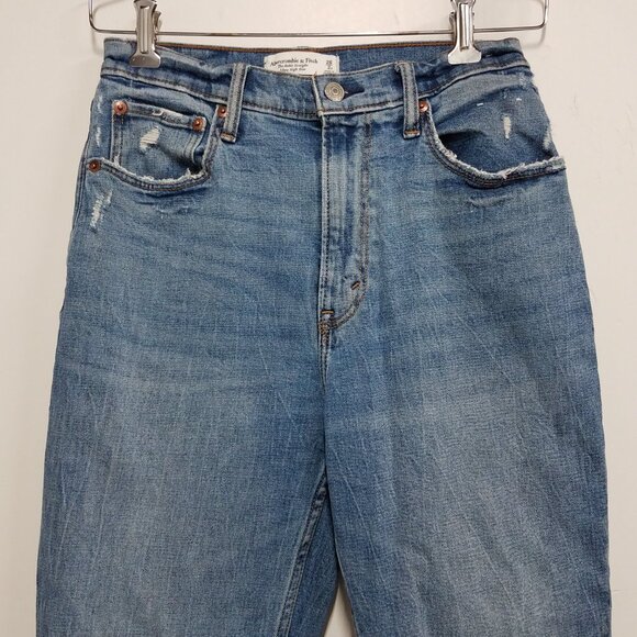 Abercrombie & Fitch Jeans Blue Womens 26/2S The Ankle Straight Ultra High Rise - Picture 3 of 6